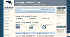 Desktop Screenshot of buy-my-articles.com