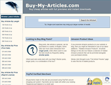 Tablet Screenshot of buy-my-articles.com